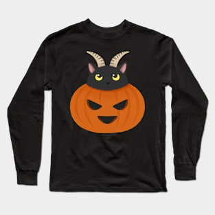 Pumpkin cat Long Sleeve T-Shirt